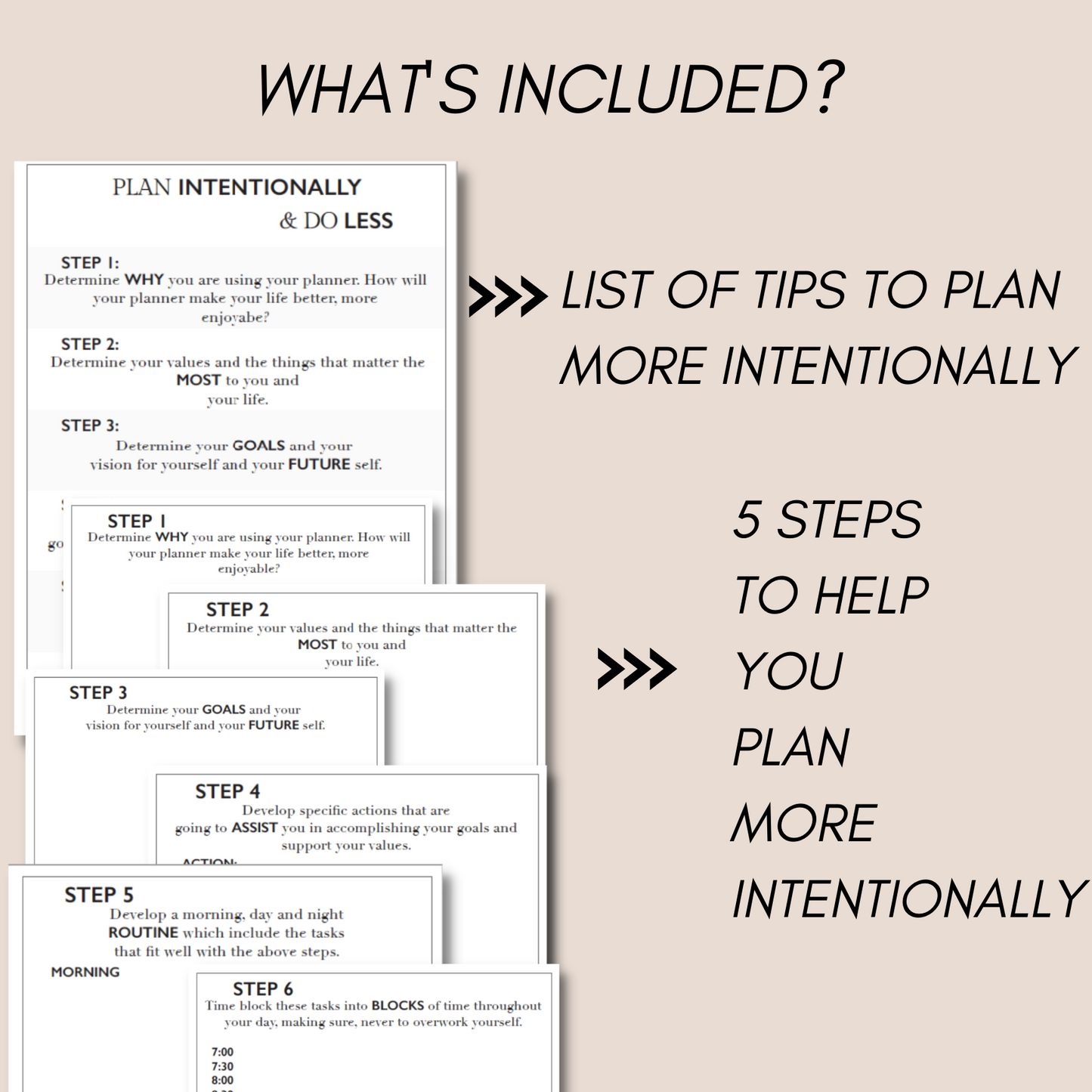 Plan Intentionally & Do Less Bundle