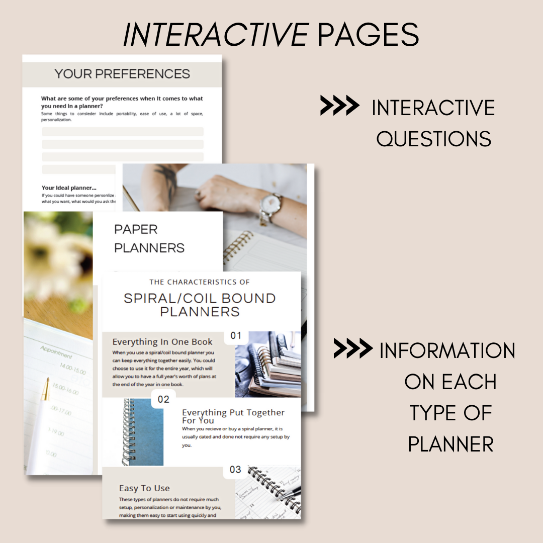 Picking Your Planner Guide - Interactive Guide + Workbook