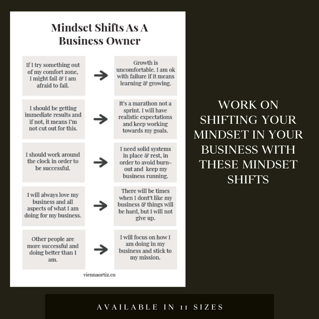 Mindset Shifts As A Business Owner