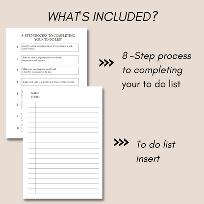 8-Step Process To Completing Your To Do List