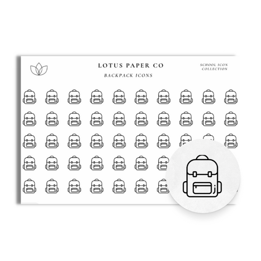Backpack Icon Stickers