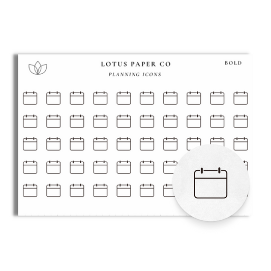 Planning Icon Stickers