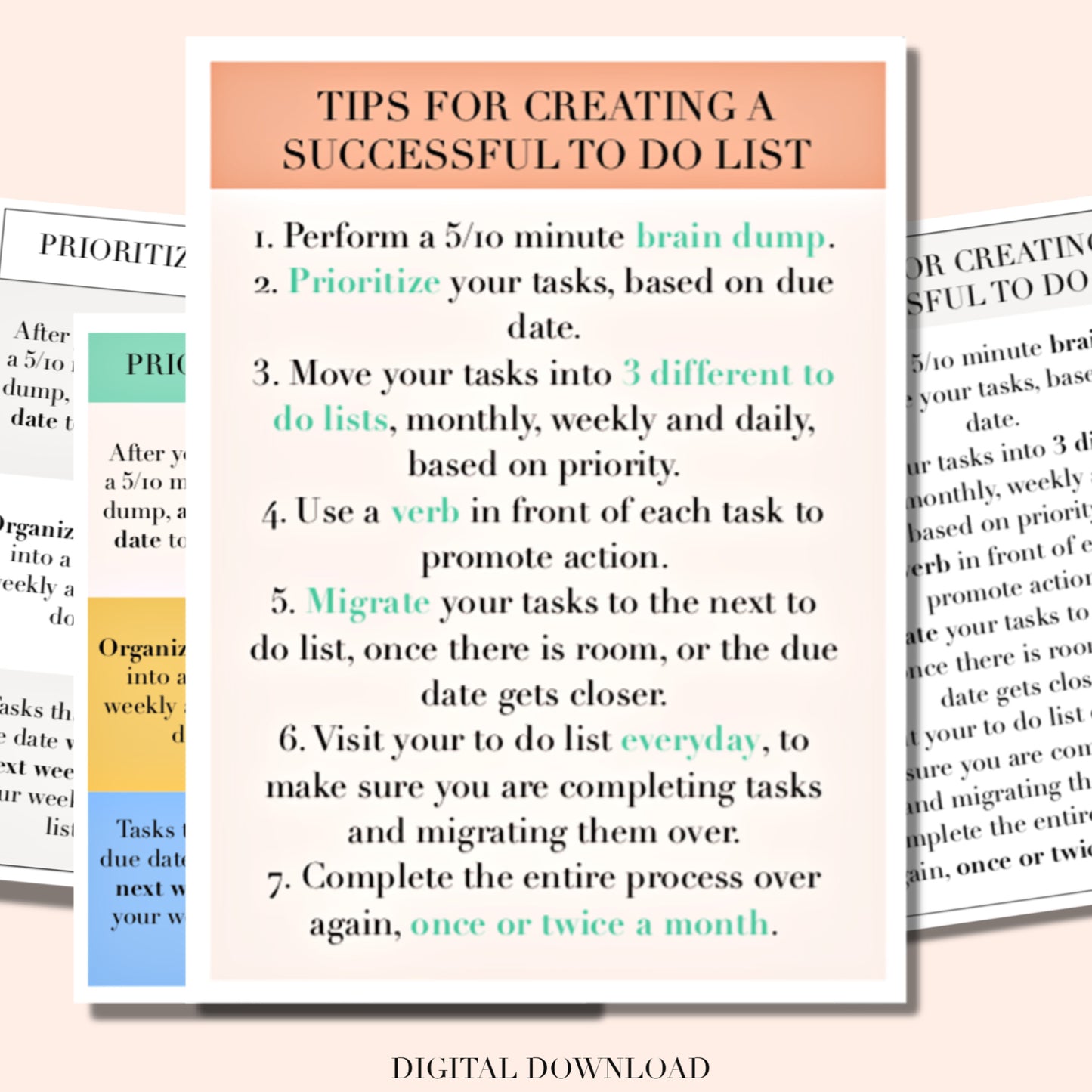 To Do List & Prioritizing Tips