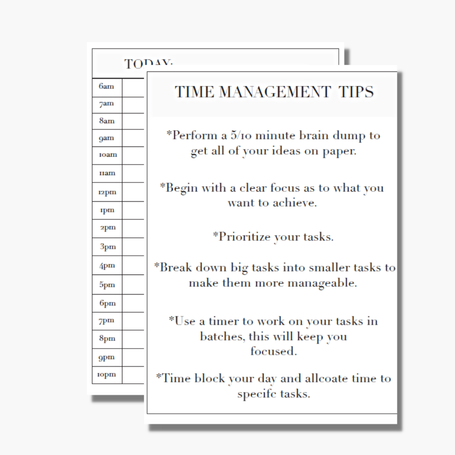 Time Management Tips & Time Blocking